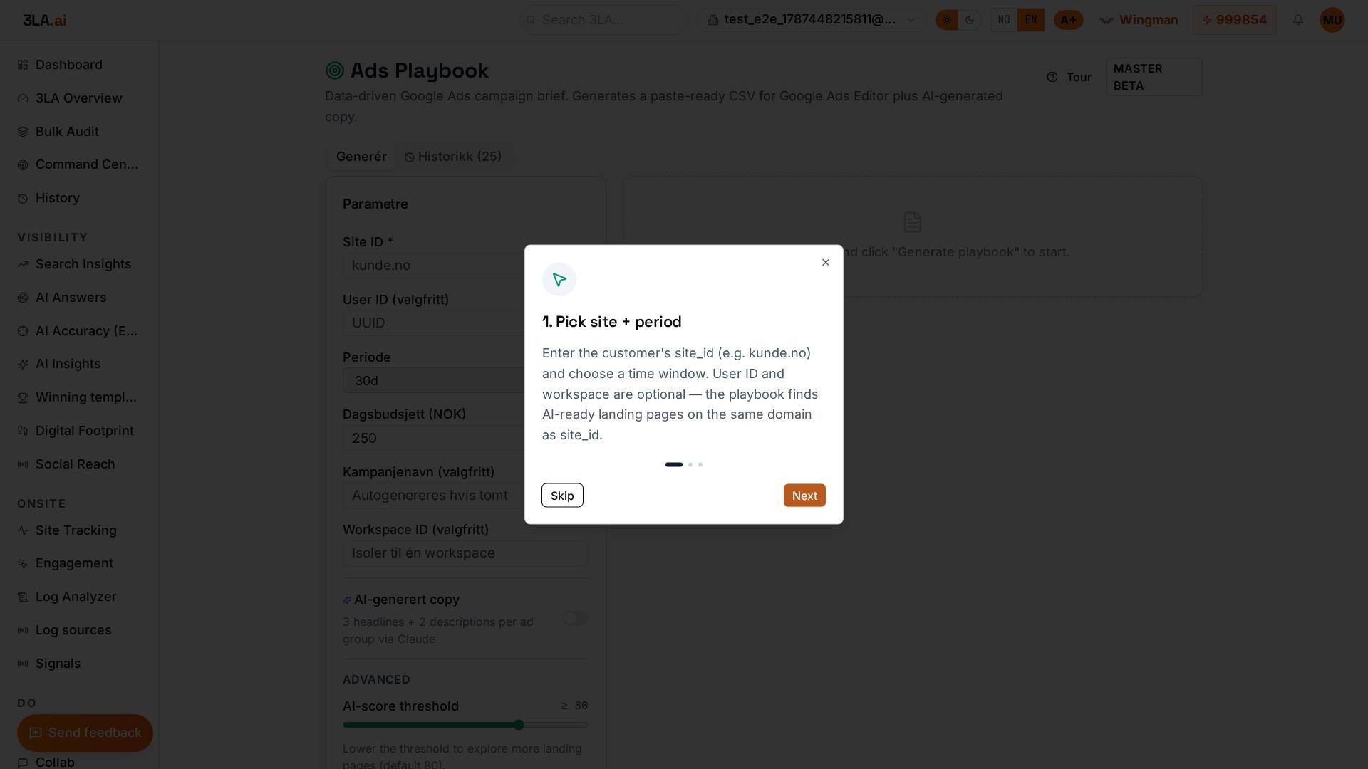 Google Ads campaign briefs powered by real intent signals
