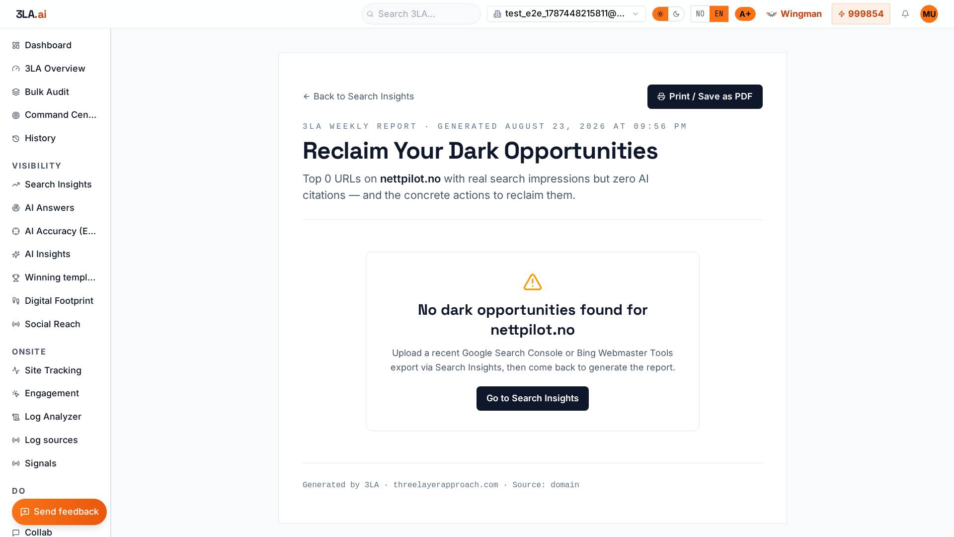 The URLs with real search traffic and zero AI citations — with the exact fix for each